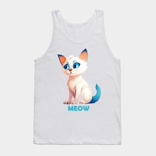 warm cat meow Tank Top